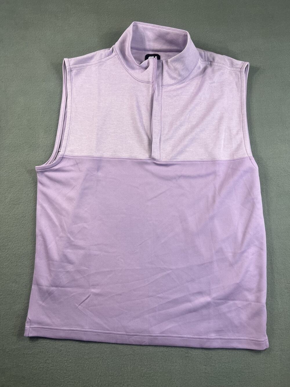 FootJoy Golf Vest Lavender 1/2 Zip Performance Jacket Size M Activewear NWT